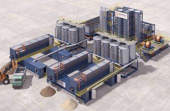Modular tailings beneficiation plant