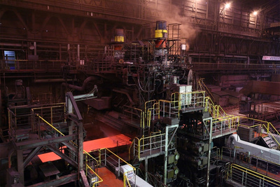 Steel plate finishing rolling mill for Kakogawa Works of Kobe Steel in Japan