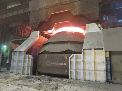 LD (BOF) converter installed by Primetals Technologies at the Dąbrowa Górnicza steel works for ArcelorMittal Poland S.A.