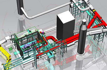 3D-Darstellung einer TRT-Anlage