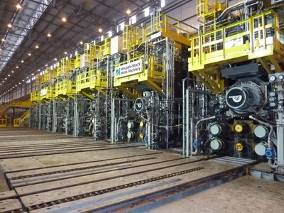 Finishing train of a hot strip mill 