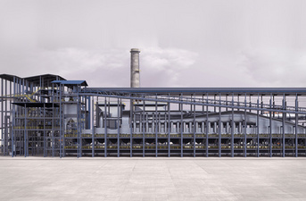 Straight grate pelletizing plant