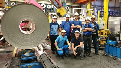 Following modernization by Primetals Technologies, the first coil produced by AMAG rolling in Ranshofen on continuous heat treatment line no. 2 met all quality criteria.