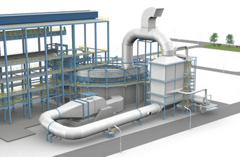 Sinter cooler waste heat recovery system