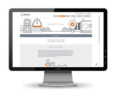 m.space from Primetals Technologies is the first web portal for the metals industry offering various eServices.