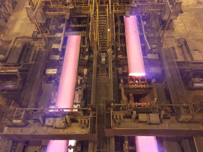 Continuous slab caster S6 at the Kaohsiung plant of Taiwanese steel producer China Steel Corporation (CSC). The casting machine was upgraded by Primetals Technologies.