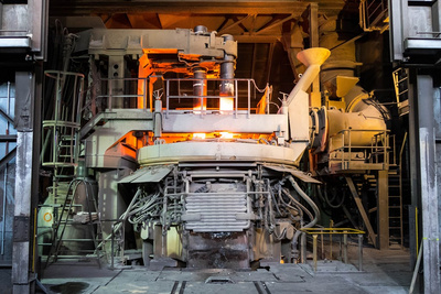 Electric arc furnace modernized by Primetals Technologies at BGH Edelstahlwerke GmbH in Freital, Germany