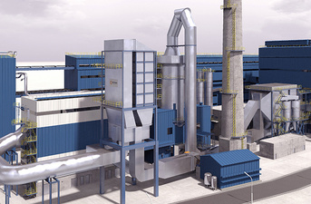 3D Modell of SCR DeNOx  plant