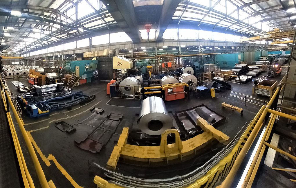 A view of the S5 cold rolling mill. Primetals Technologies will upgrade the mill with hot edge inductors. 