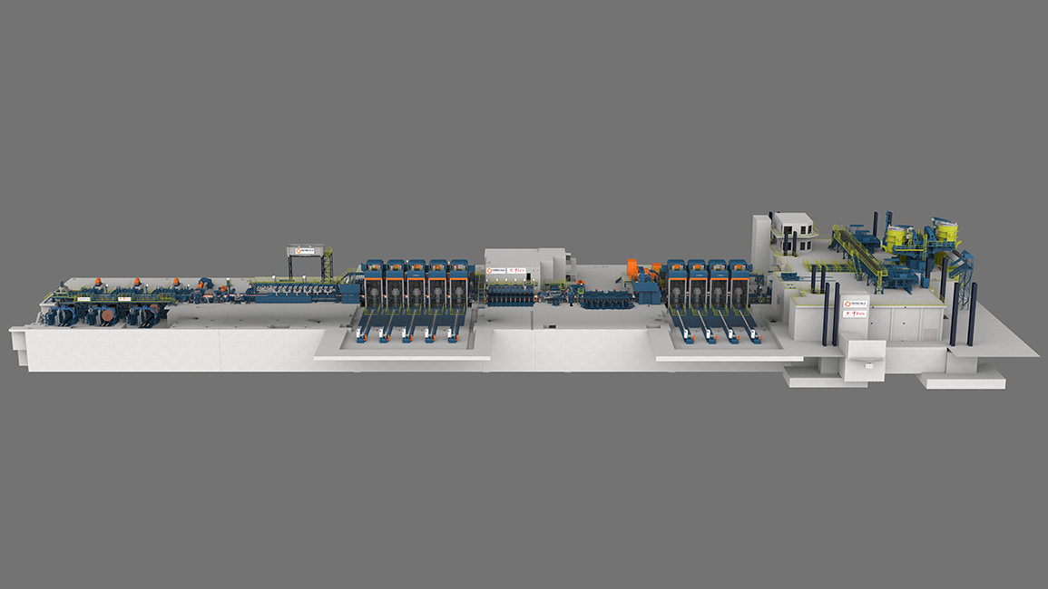 3D rendering of Zhongshou’s Arvedi ESP line from Primetals Technologies.