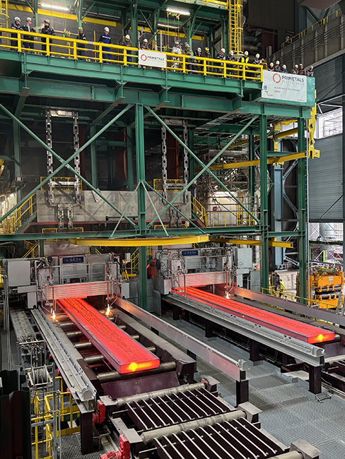 thyssenkrupp Steel’s new continuous caster No. 4 from Primetals Technologies features advanced mechanical and automation solutions.