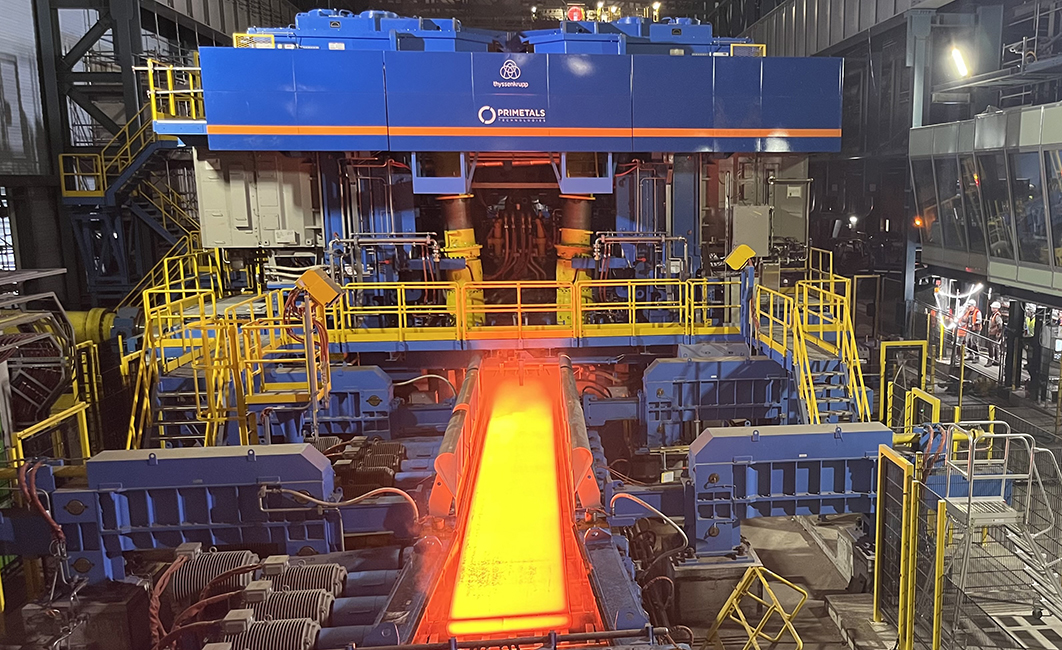 The modernized hot-strip mill from Primetals Technologies allows thyssenkrupp Steel to improve yield and expand its product portfolio.